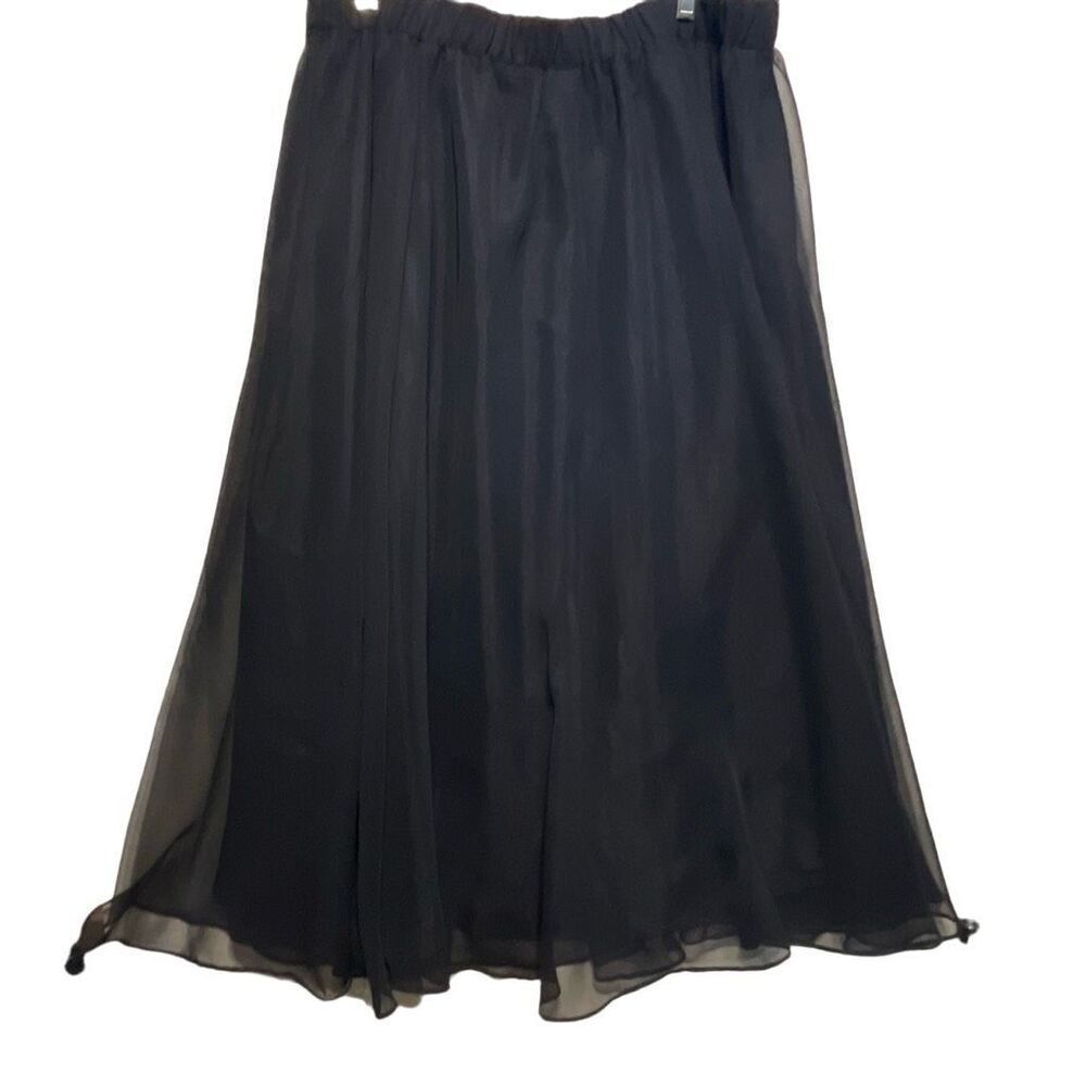 Vintage A.S.E size 22W feminine frilly sheer overlay skirt